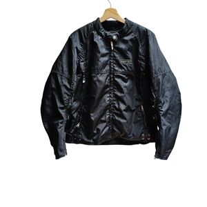 333 Power Trip Motorcycle Motocross Jacket - NO Liner, Black , Size XL